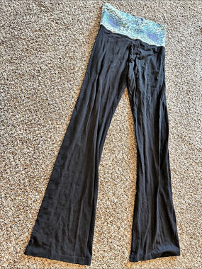 In Love With Derek Women's Flare Pants Black Size Medium